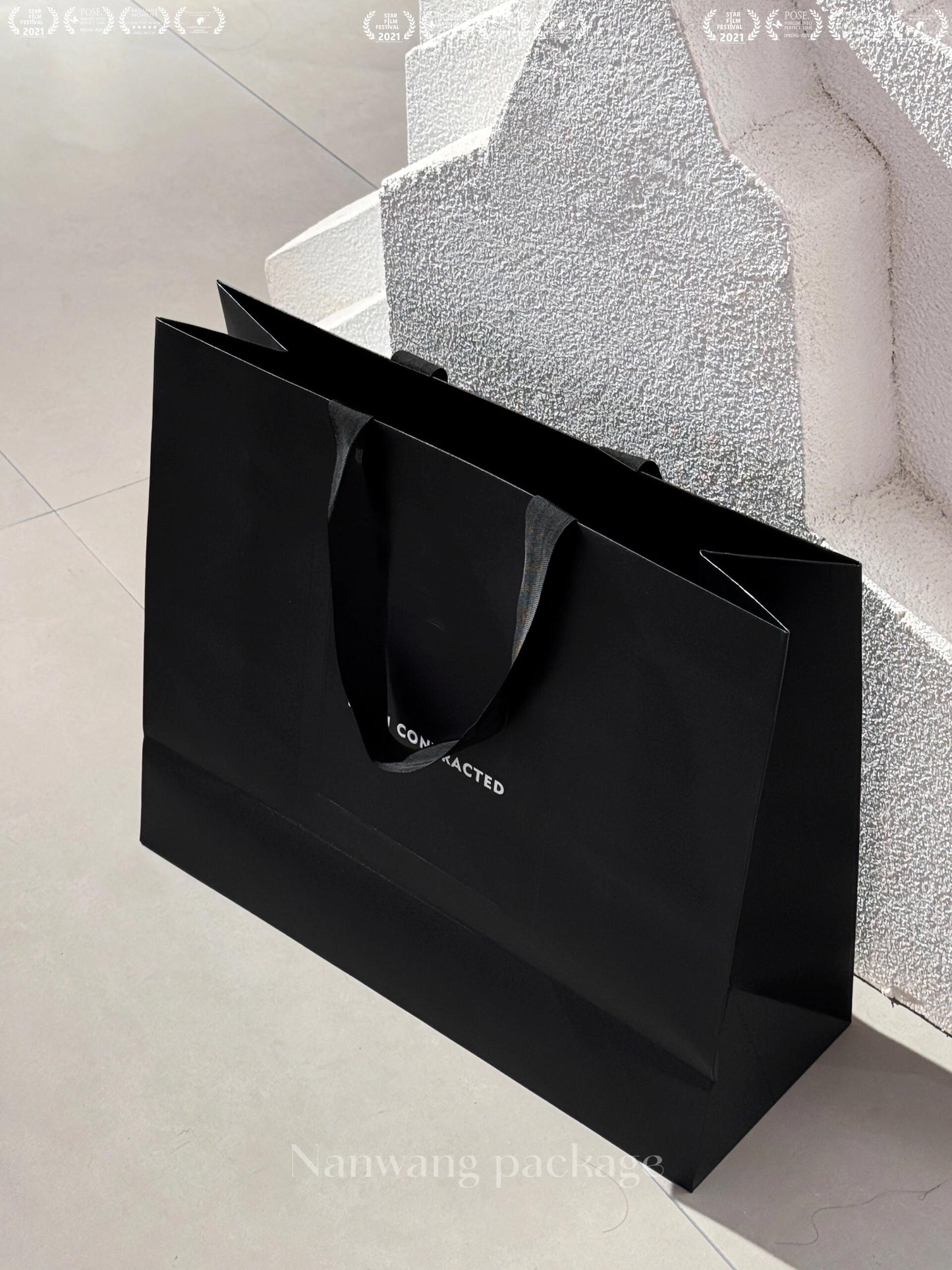 Complete Packaging Customization | Black Embodies Sophisticated Aesthetic Ambiance