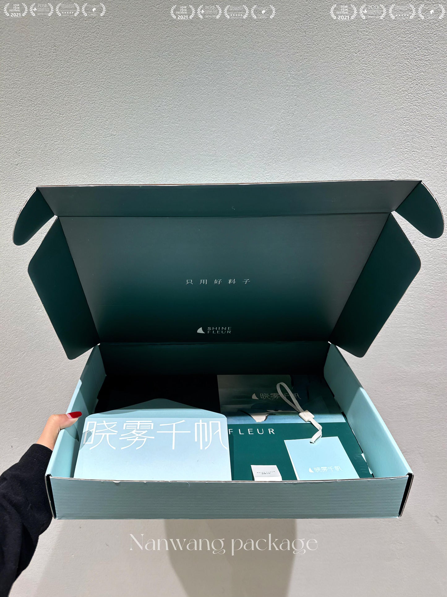 Full Set of Fashion-Forward Boutique Owner's Clothing Packaging