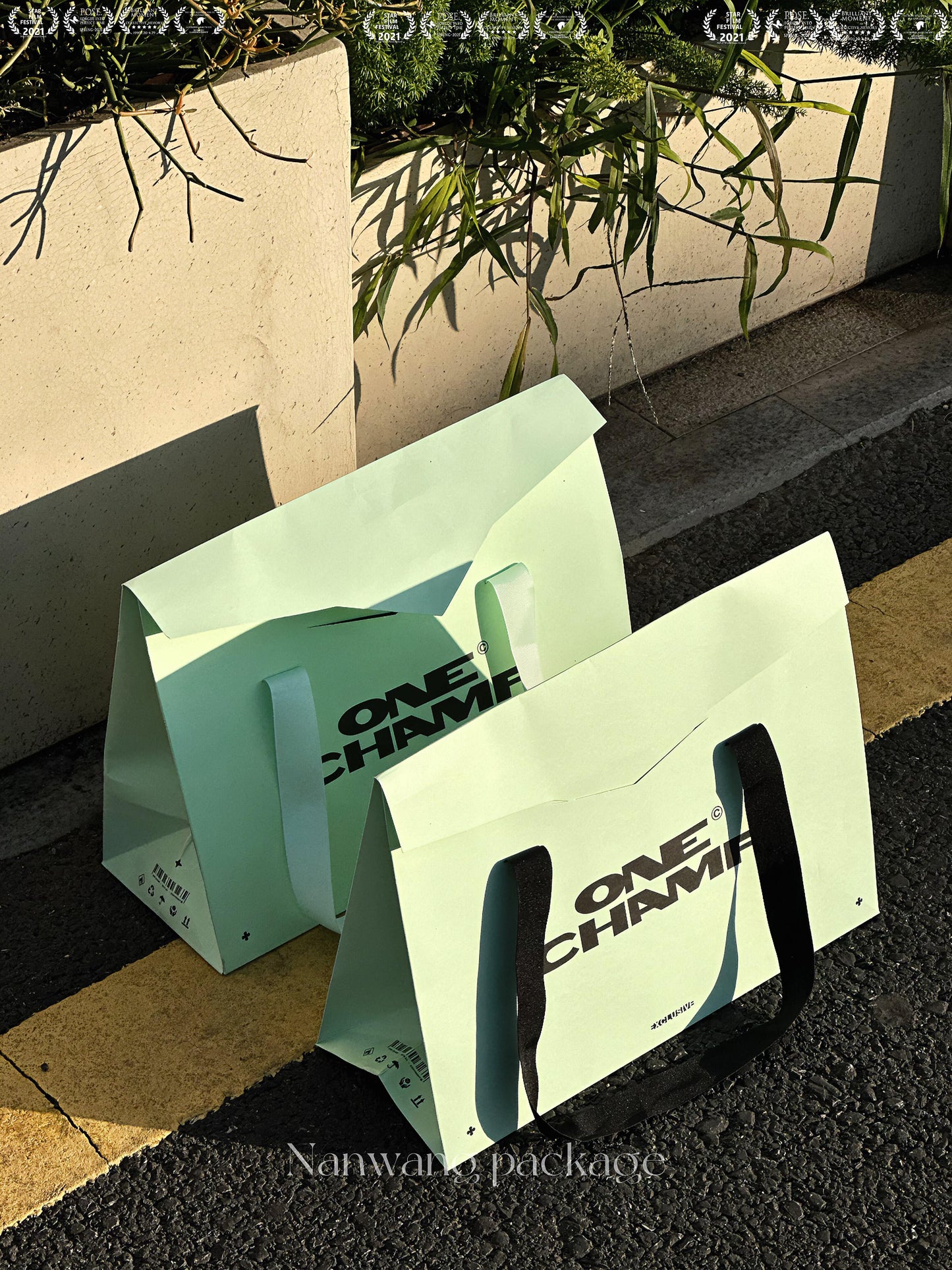 Mint green exquisite limited atmosphere tote bag