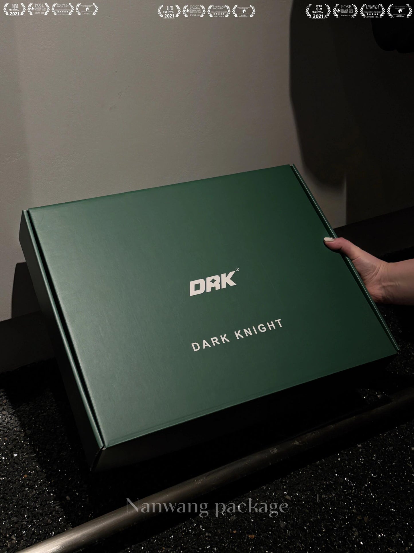 Dark green double-sided printing packaging box