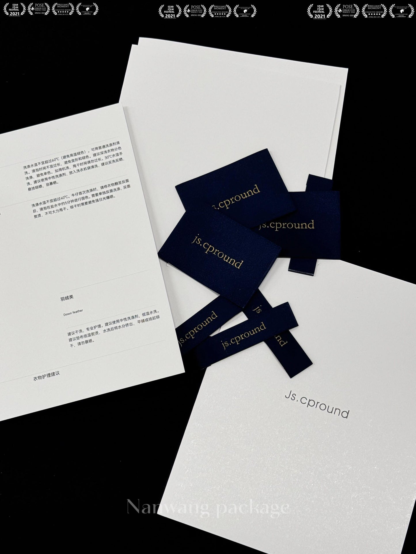 Collar Tagline | Instantly captivated by the midnight blue at first glance