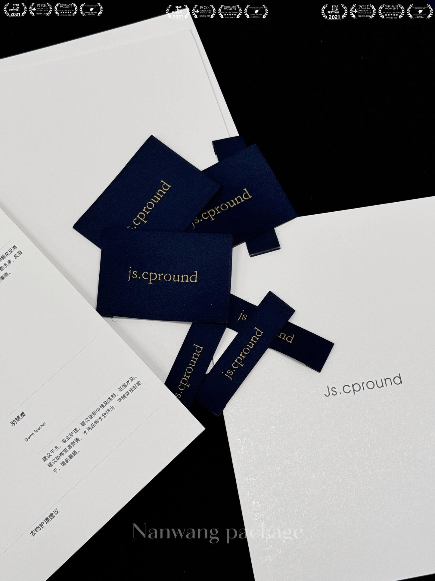 Collar Tagline | Instantly captivated by the midnight blue at first glance