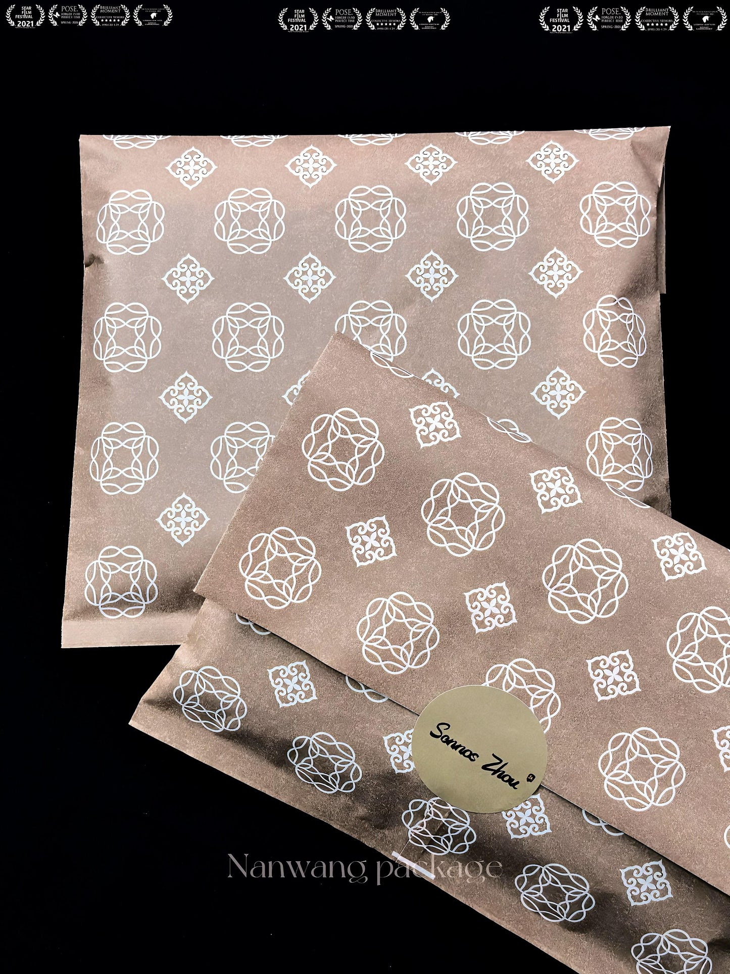 New Chinese style center seal packaging bag