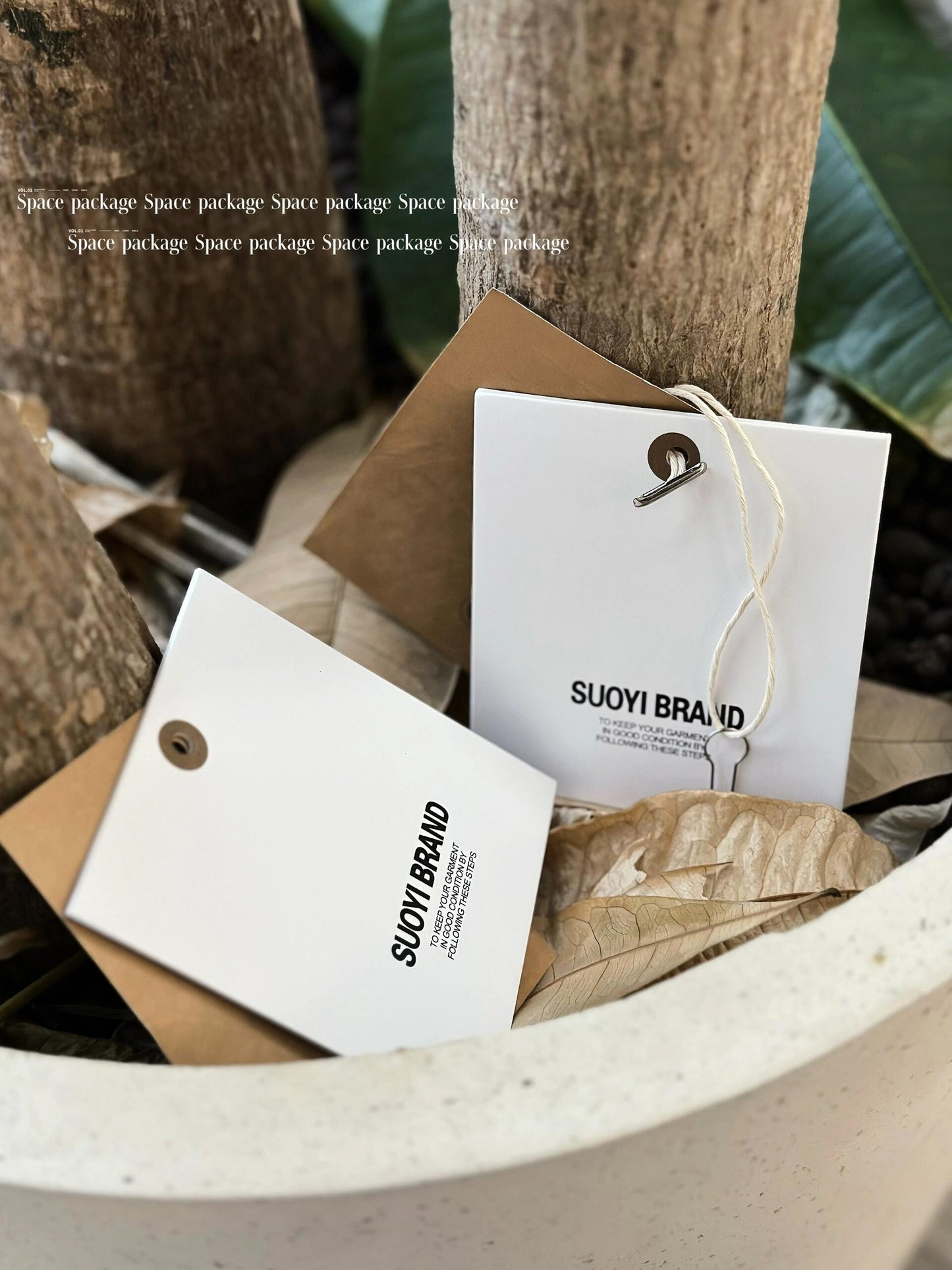Vintage-Inspired Maillard Tone Clothing Labels | Eco-Friendly Apparel Tags with Earthy Tones