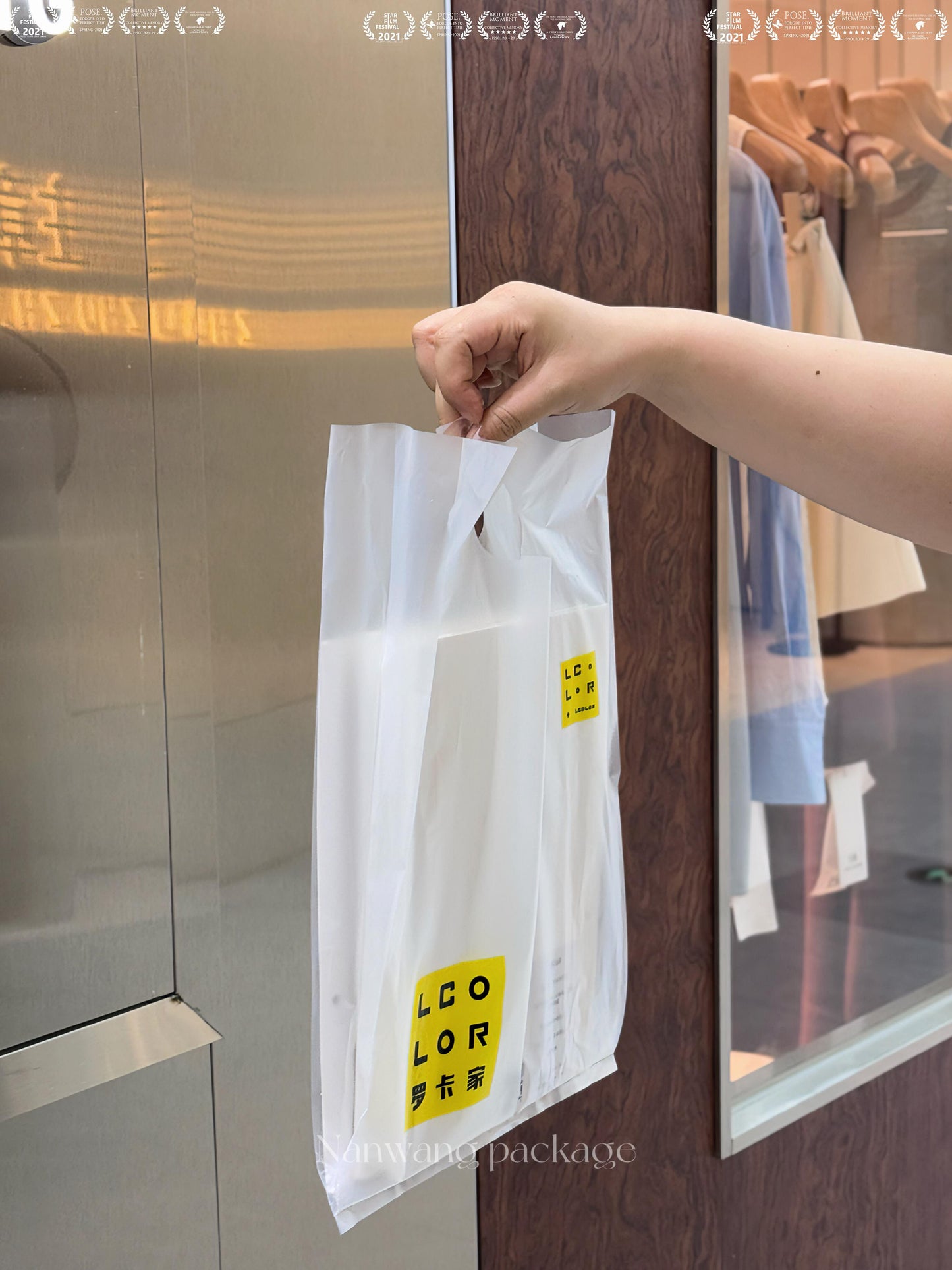 Supreme Frosted-Transparent Tote Bag in Haute Couture Trimmings