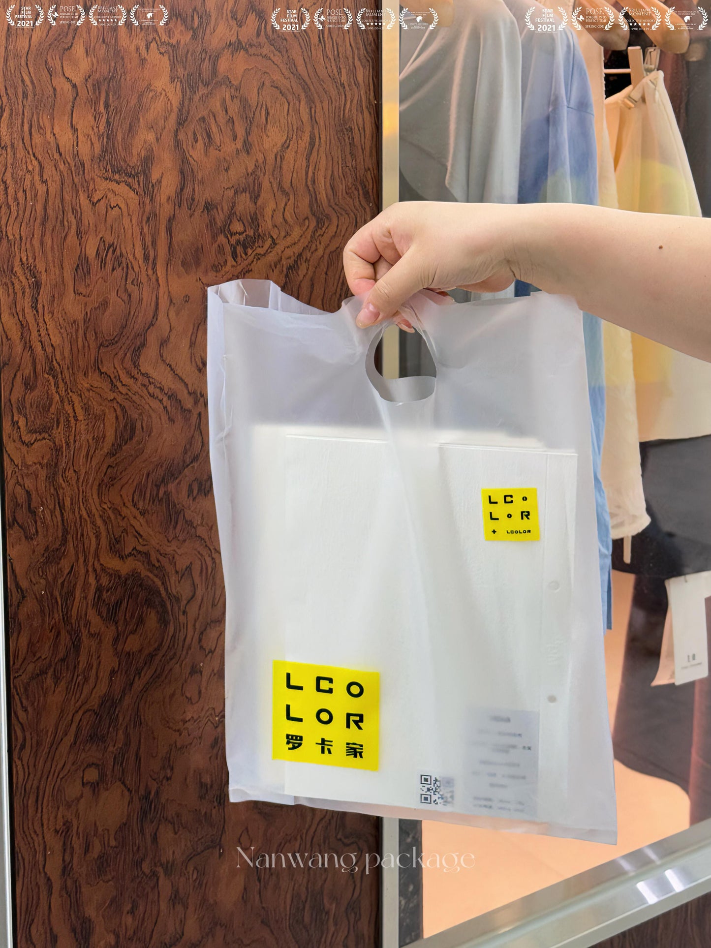 Supreme Frosted-Transparent Tote Bag in Haute Couture Trimmings