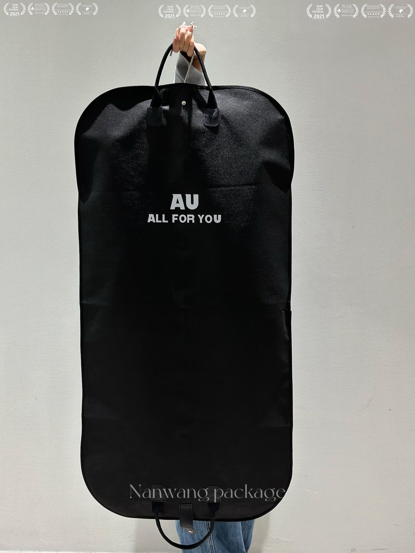 Big brand high-end dustproof clothing hanging bag