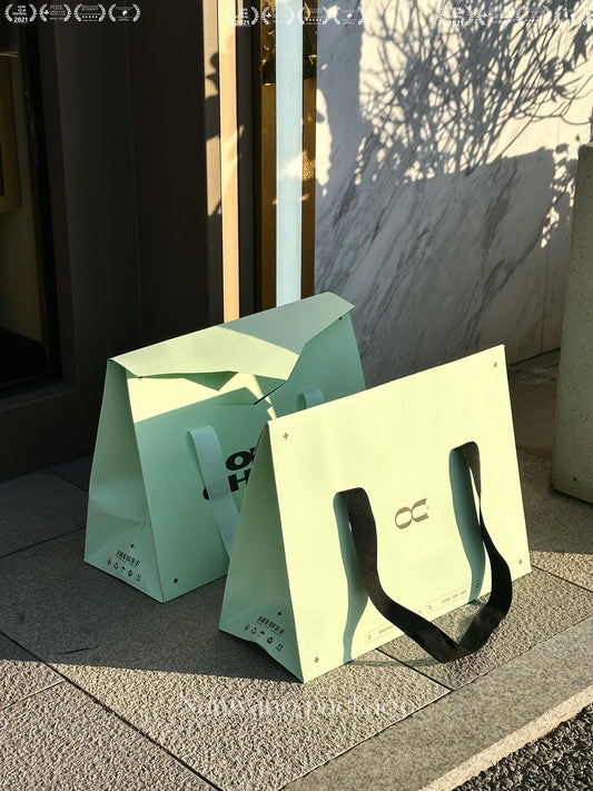 Mint green exquisite limited atmosphere tote bag