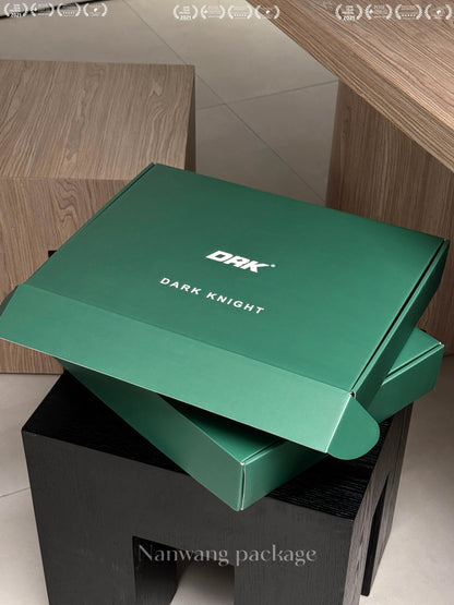 Dark green double-sided printing packaging box