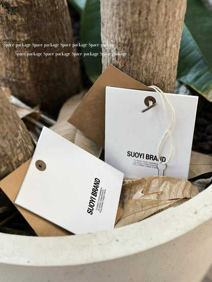 Vintage-Inspired Maillard Tone Clothing Labels | Eco-Friendly Apparel Tags with Earthy Tones