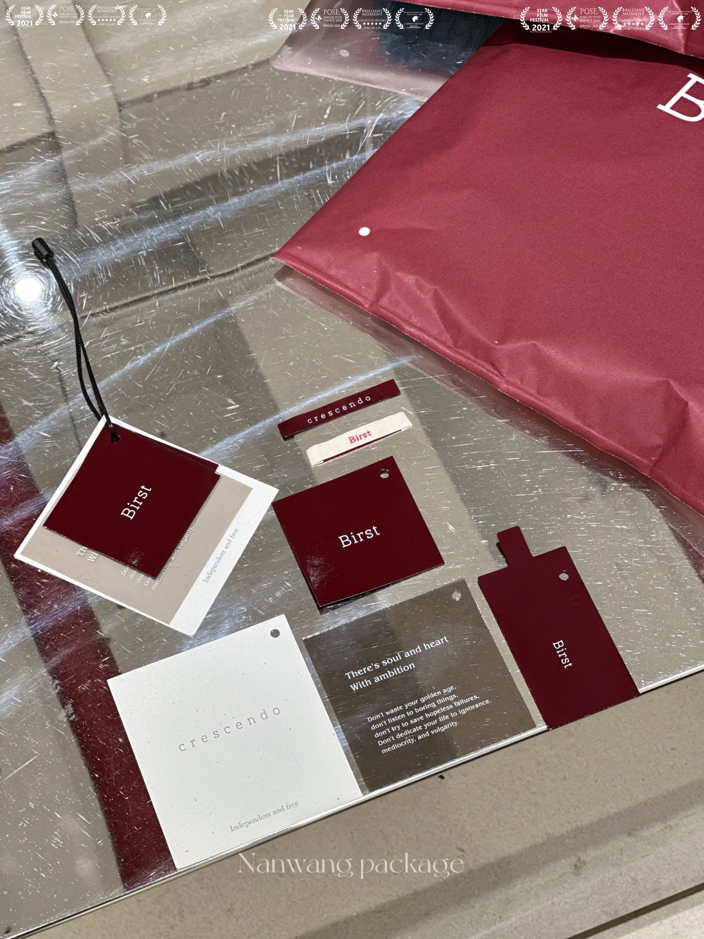 Burgundy Red Zipper Pouches | Premium Quality with Luxurious Texture!