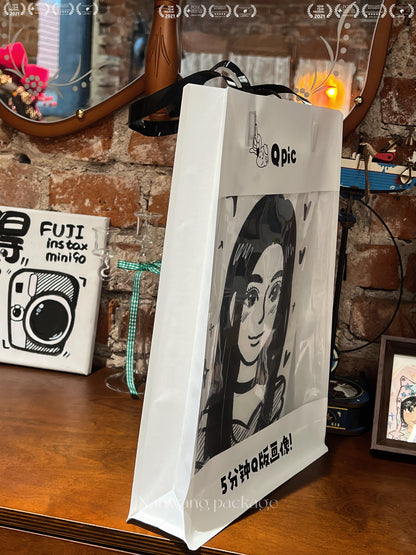 𝐐𝐩𝐢𝐜 Mini Art | The Viral Window-Transparent Tote Bag