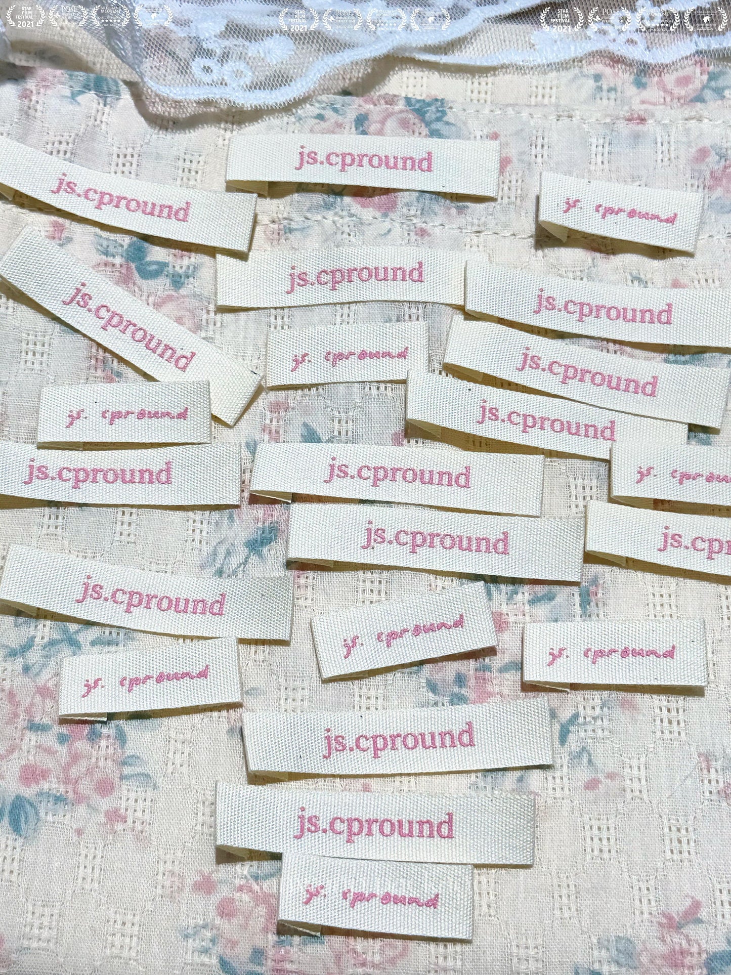 My Secret Instagrammable Girly Fabric Tag Aesthetics Collection