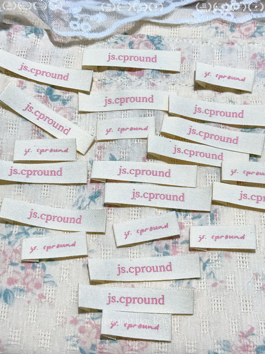 My Secret Instagrammable Girly Fabric Tag Aesthetics Collection